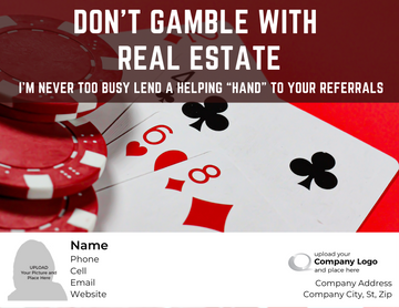 Don't Gamble with Real Estate - QTY 24 - $3.29 Per Gift