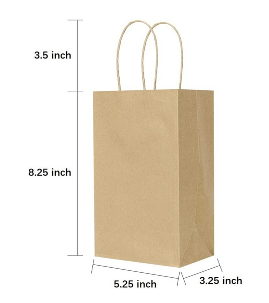 Small Brown Bag - QTY 100 - 29¢ Per unit