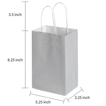 Small Silver Bag - QTY 100 - 39¢ Per Unit