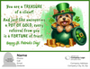 St. Patrick's Day - Uncovering a POT OF Gold - Customized Card - QTY 25 - $0.98 Per Card