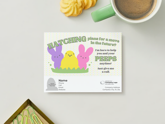 I'm here for your PEEPS - Customized Card - QTY 25 - $0.98 Per Card