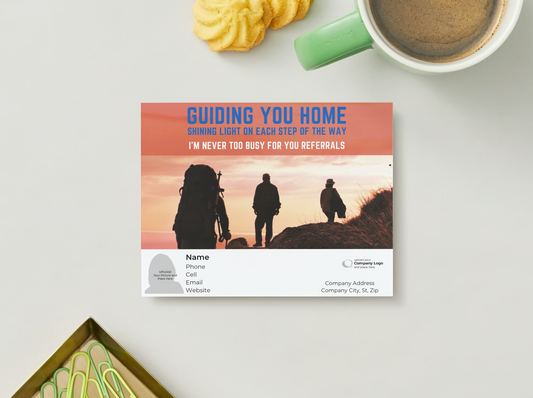 Guiding You Home - Customized Card - QTY 25 - $0.98 Per Card