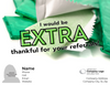 EXTRA Thankful - Customized Card - QTY 25 - $0.98 Per Card