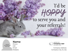 I'd be HOPPY to serve - Customized Card - QTY 25 - $0.98 Per Card