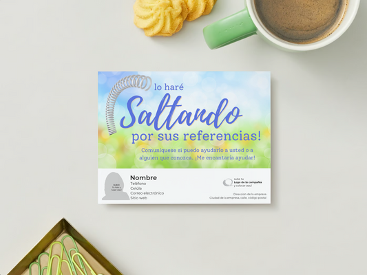 SPRING for your referrals! - Customized Card - QTY 25 - $0.98 Per Card