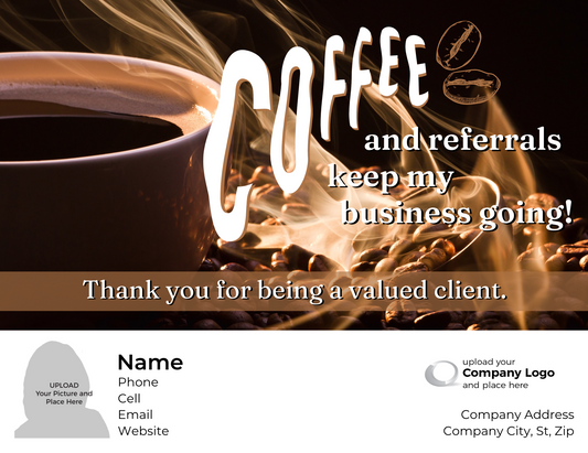 Coffee & Referrals - QTY 50- $1.98 Per Gift